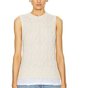 Brochu Walker | Otto Layered Tank in Egret